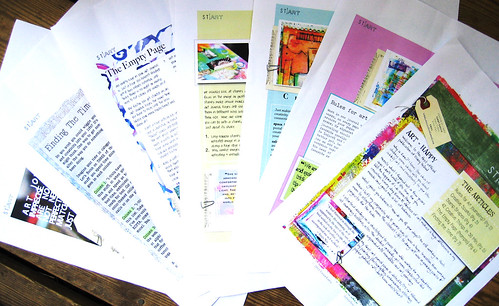 Daisy Yellow stART e-zine printed printed made by Tammy of Daisy Yellow (Copyright Hanna Andersson)