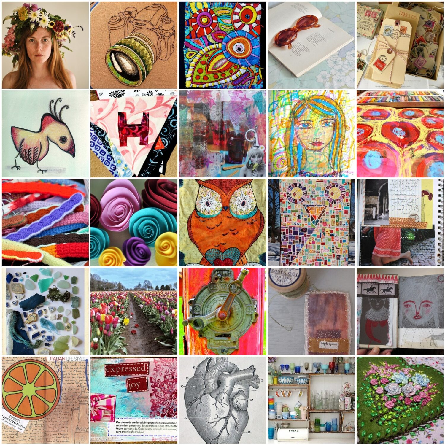 Inspiration mosaic of images collected by iHanna on Flickr June 2011