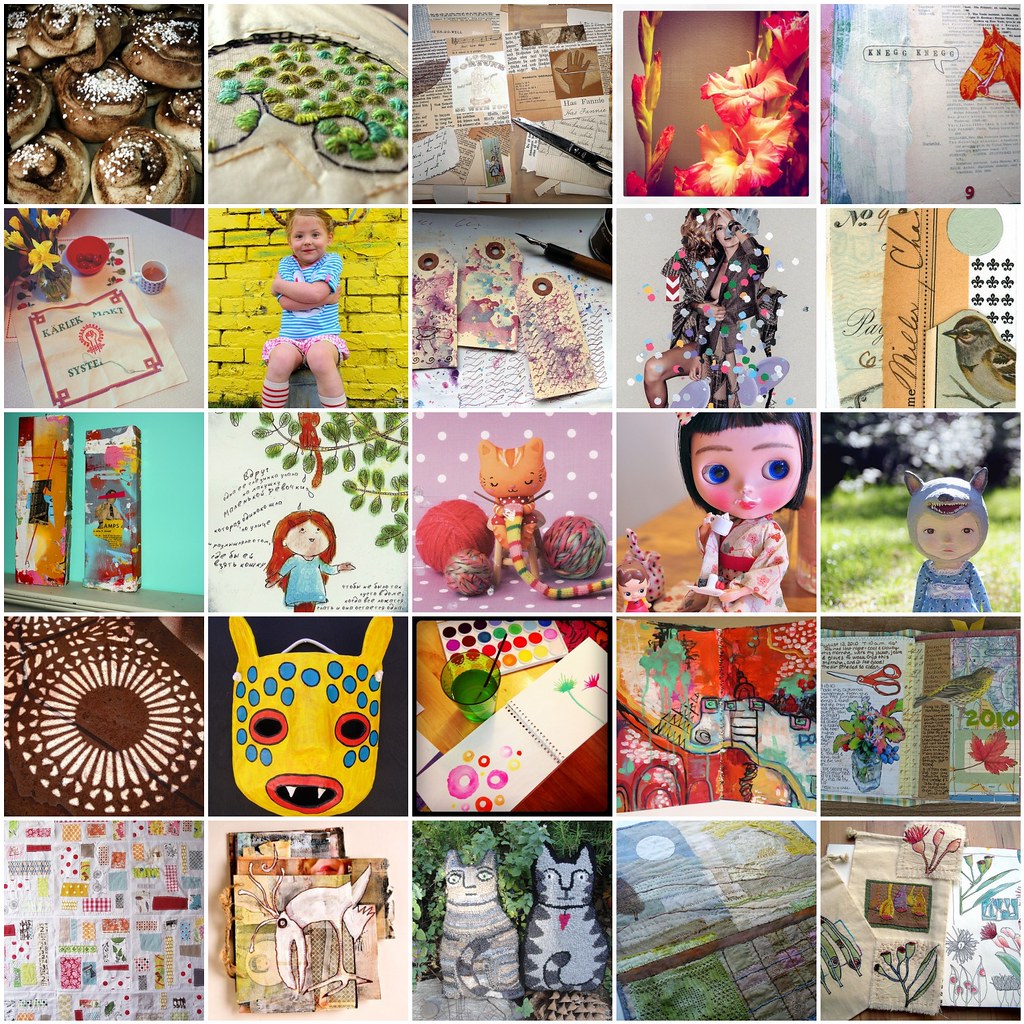 Inspiration Mosaic August 2011 collected by iHanna on Flickr and compiled using Flickr mosaic maker