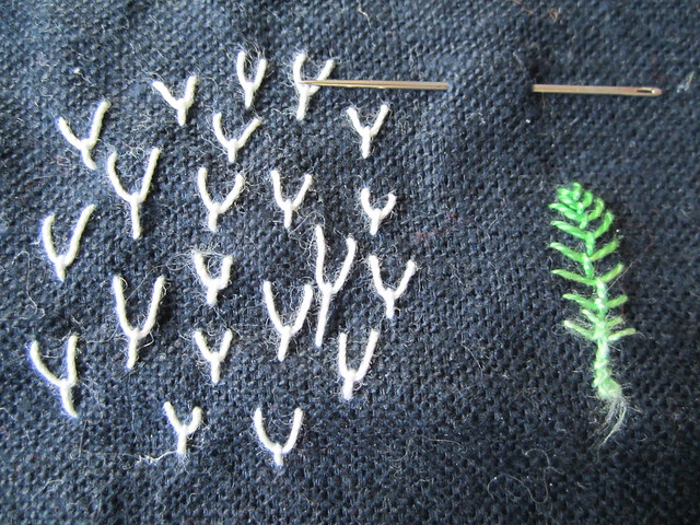 Take a stitch Tuesday fly stitches by iHanna