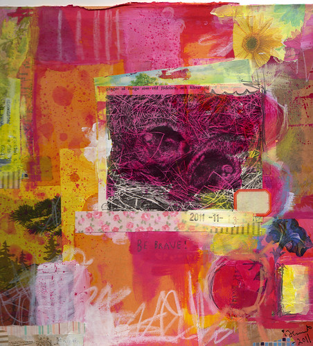 Original Art Collage Be brave made by iHanna (sold) Copyright Hanna Andersson