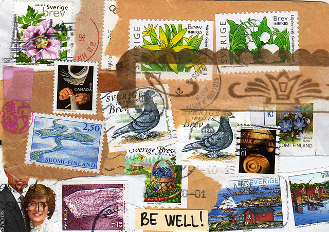 Meta Postcard #17 made by iHanna for iHanna DIY Postcard Swap 2012 (Copyright Hanna Andersson)