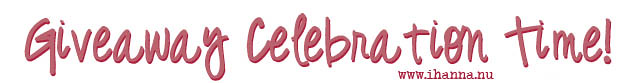 Giveaway celebration of blogoversay 8