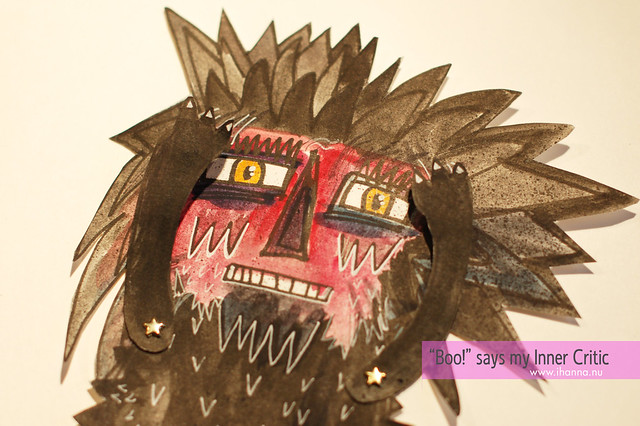 Inner Critic Paper Doll illustration by iHanna (Copyright Hanna Andersson)