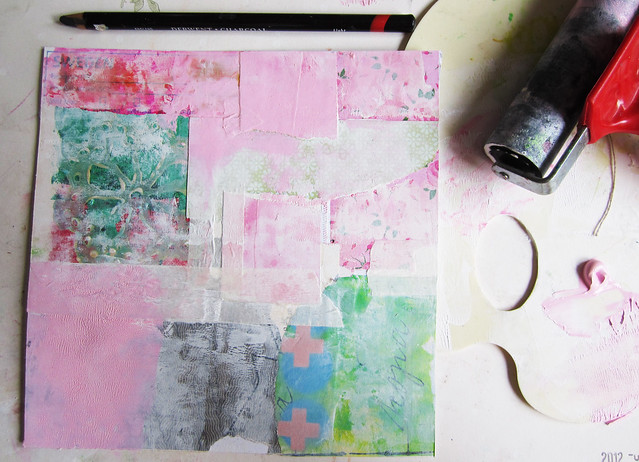 Truth - then some white paint for the artwork My truth by iHanna 2012 (Copyright H. Andersson)