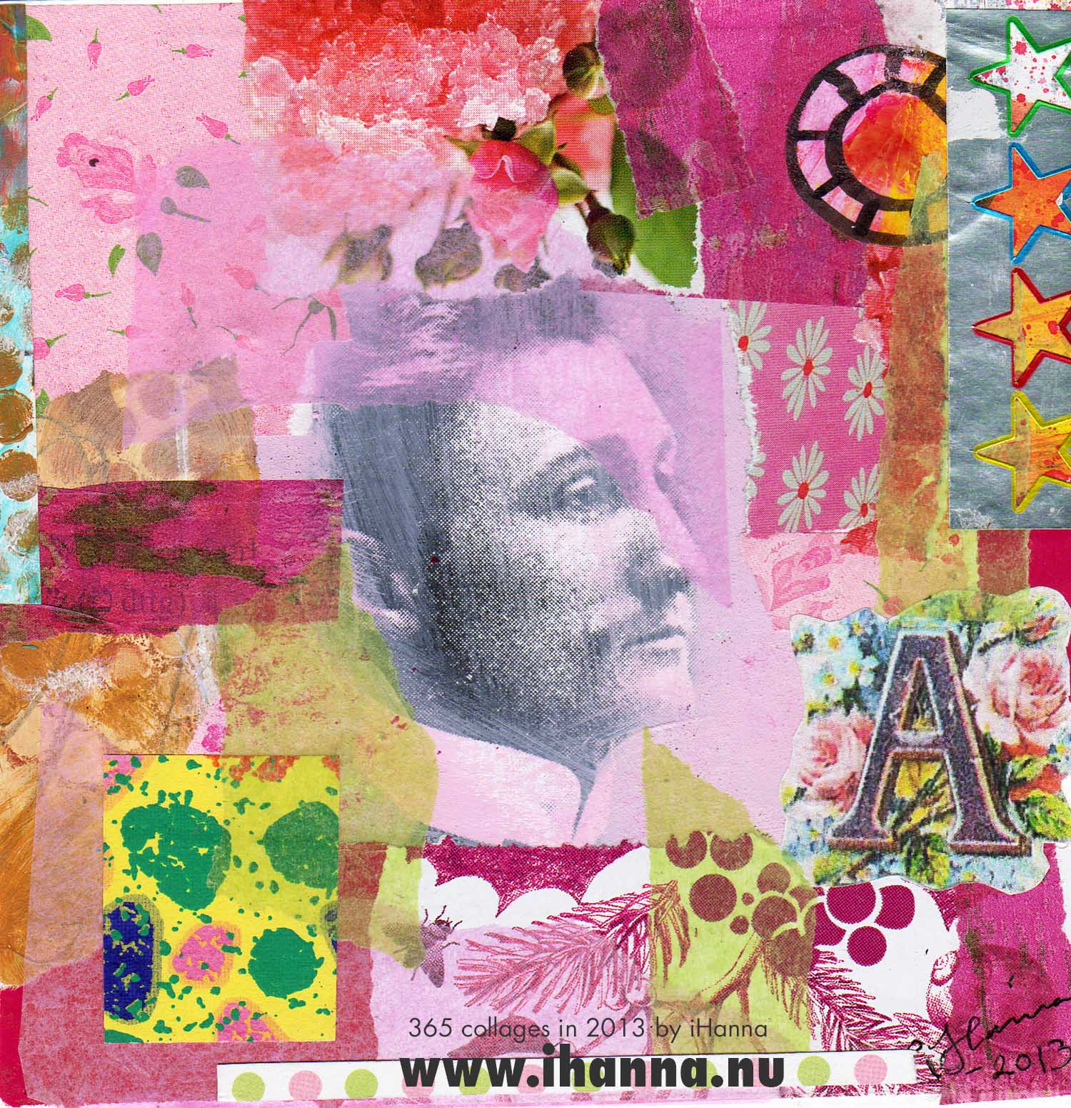 Collage art by iHanna made in 2013 titled A boy called A (copyright Hanna Andersson)