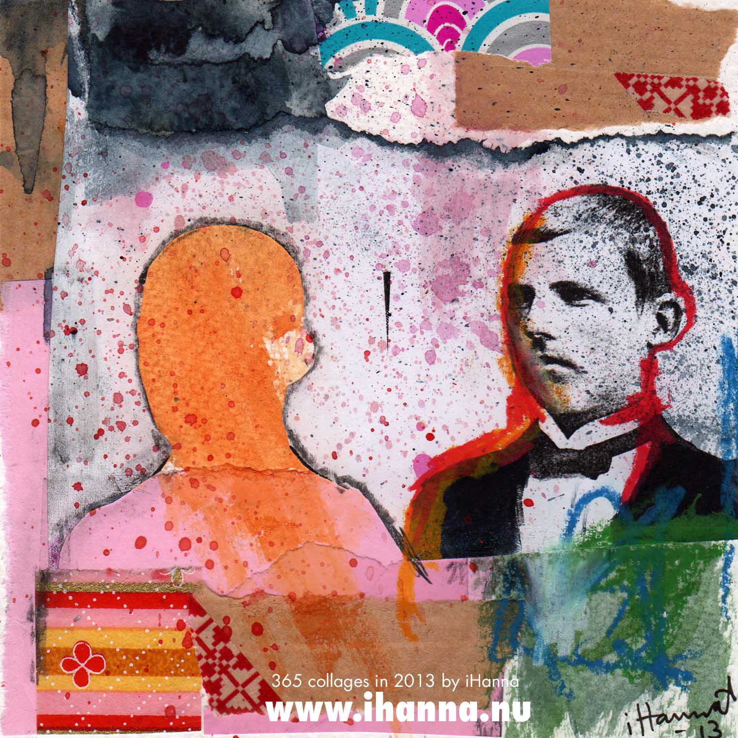 Collage art by iHanna made in 2013 titled Lead Me (copyright Hanna Andersson)