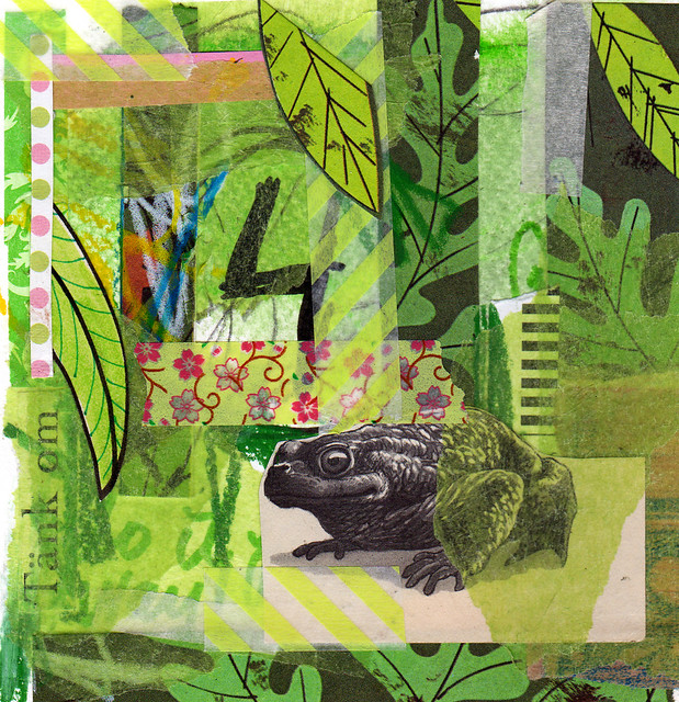 Collage art by iHanna made in 2013 titled On the Edge (Copyright Hanna Andersson) 2013-01-05
