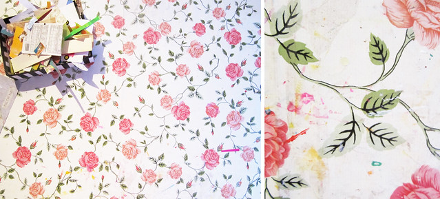 Old look of my oilcloth covered work desk by iHanna (Photo copyright Hanna Andersson)