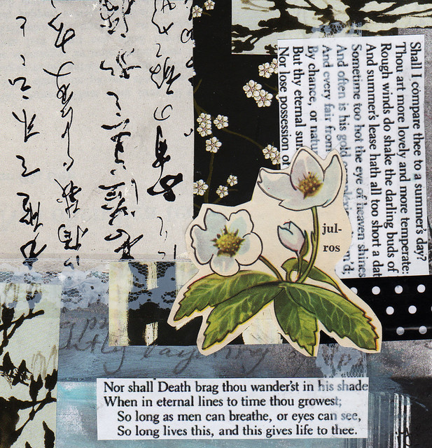 2013-01-05 Collage art by iHanna made in 2013 titled In his shade (Copyright Hanna Andersson)