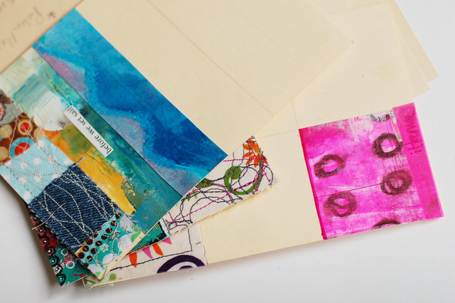 The Millenia postcard swap pile for layer 3