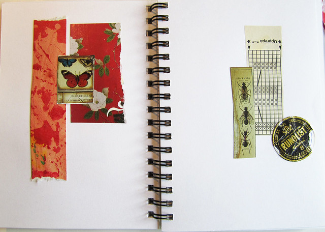 Collecting bugs in scrap notebook by iHanna (Copyright Hanna Andersson)