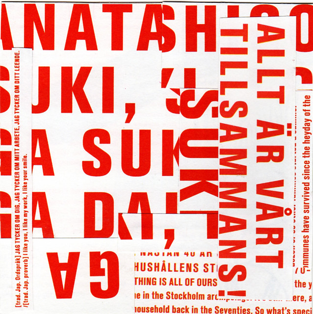 Typography Trip typographical art collage by iHanna (Copyright Hanna Andersson)