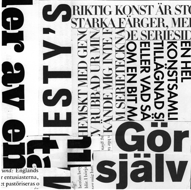 2013-03-16 DIY Typography  typographical art collage by iHanna (Copyright Hanna Andersson)