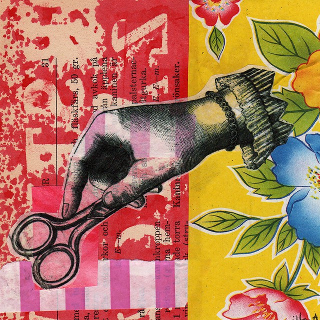 Collage: Hand over the Scissors  by iHanna 2013 (Copyright Hanna Andersson)