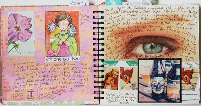 Eye sea you magazine image - Smart Journal volume 1 Cuteness Overload made by iHanna spiral bound art journal (Copyright Hanna Andersson)