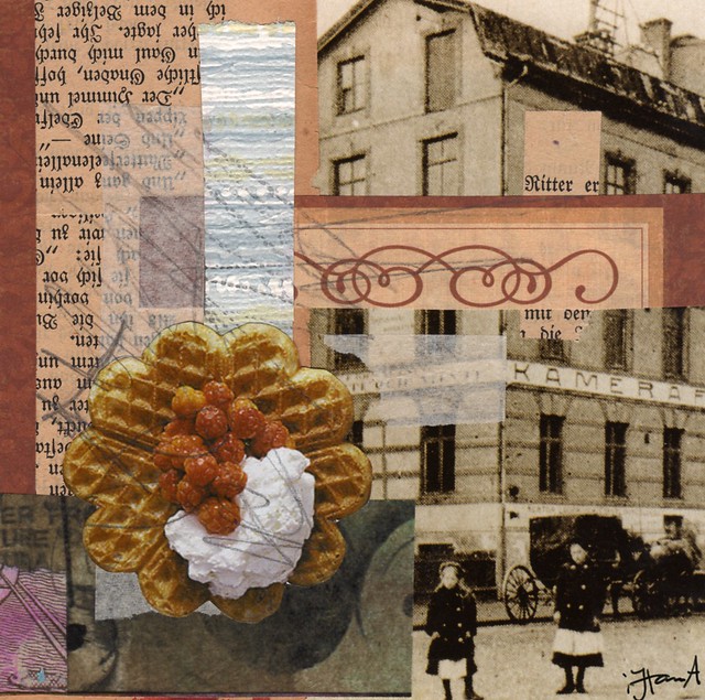 Collage: A Waffle Day created by iHanna 2013 (Copyright Hanna Andersson)