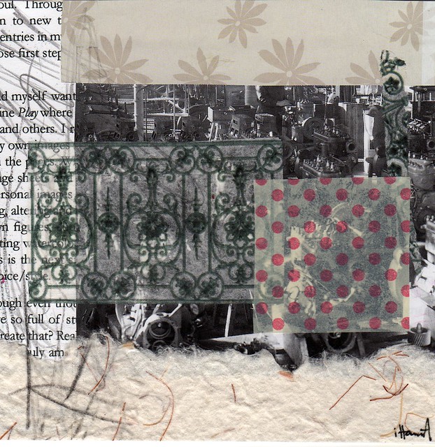 Collage in the series 365 collages in 2013 by iHanna titled Gated World (copyright H. Andersson)