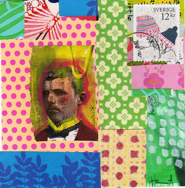 Collage: He is Thinking About You made by iHanna 2013 (Copyright Hanna Andersson)