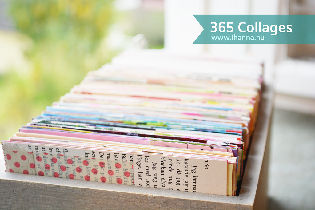 Part of my creative process right now is the 365 Collages in 2013 here in a box for storage by iHanna (Copyright Hanna Andersson)