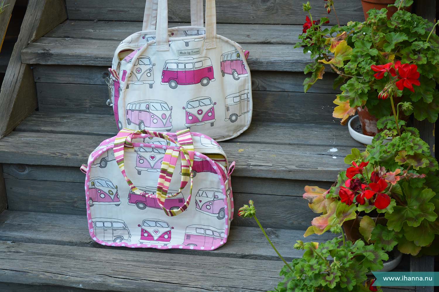 Handmade Campervan Bowling Bags by iHanna and mom (Photo copyright Hanna Andersson)