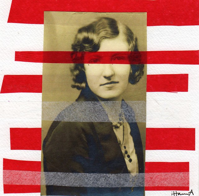 Collage: Feeling Invisible 4 365 collages by iHanna in 2013 (Copyright Hanna Andersson)