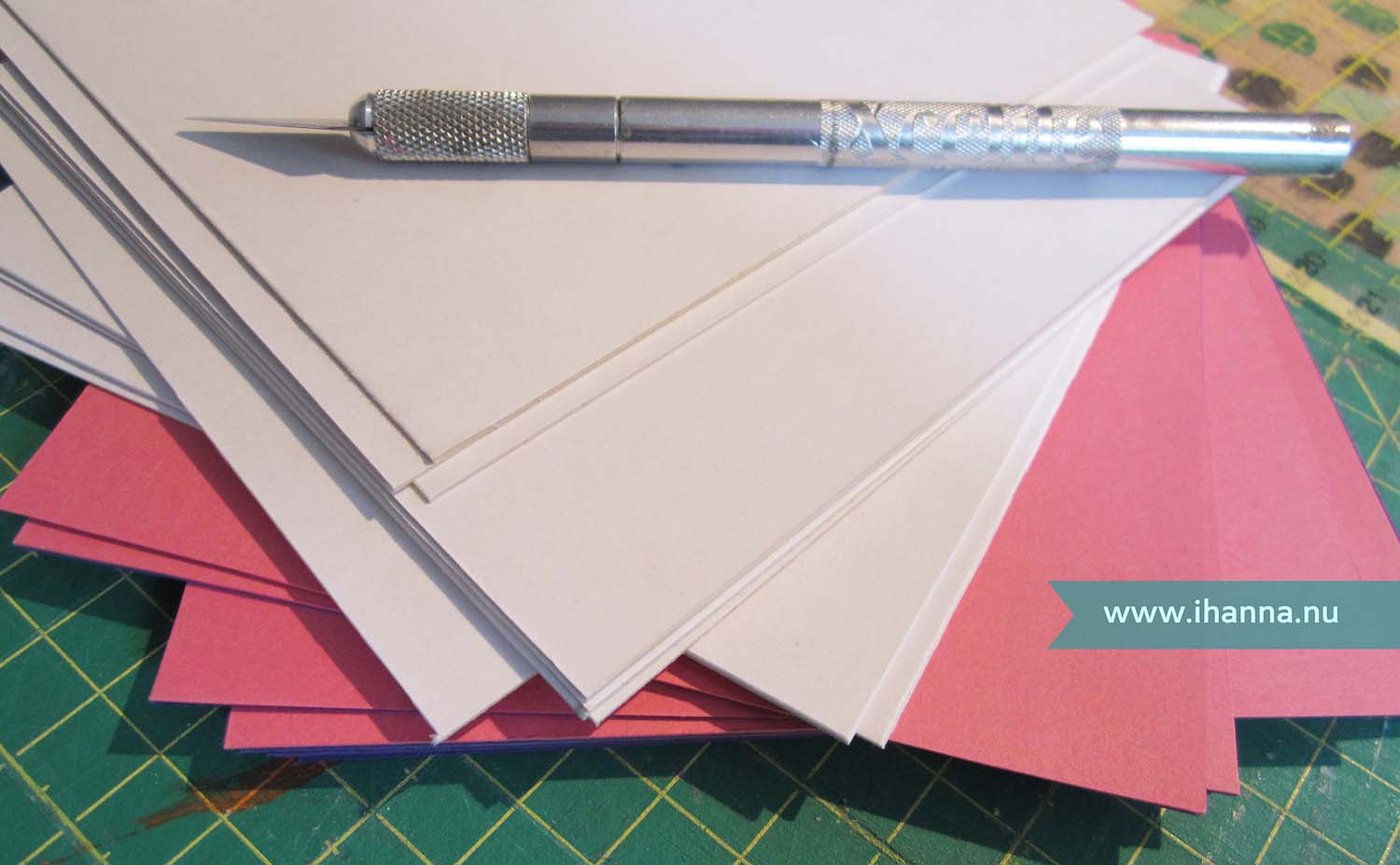 Square substrates ready for Collage Work made by iHanna (Copyright Hanna Andersson)