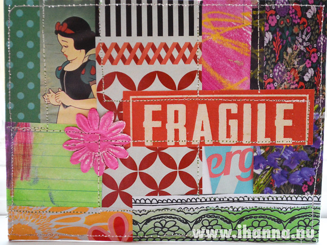 DIY Postcard Pop Art Collage - Fragile Princess by iHanna (Copyright Hanna Andersson)
