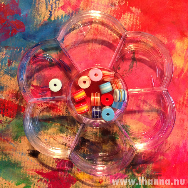 Plastic Flower Formed Container Sparkling self-love and a day of painting by iHanna (Photo Copyright Hanna Andersson)