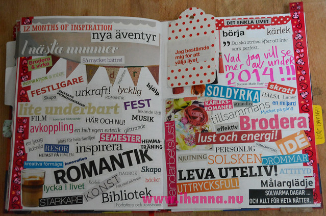 Diary Collage: What I want More of in My Life Diary using my own Word collage prompt (Copyright Hanna Andersson) please do not pin/share images from this post