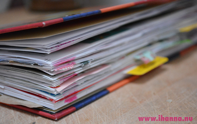 Diary that is almost full at the end of 2013 (Copyright Hanna Andersson) please do not pin/share images from this post