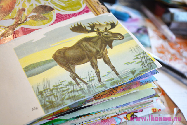 Art Journal Detail: Fab Forest King Illustration (Photo copyright H. Andersson)
