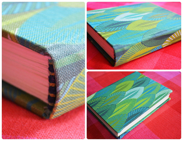 Detail look at book binding notebook by Natalie Uhing of the Smallest Forest blog (Photo Copyright Hanna Andersson)