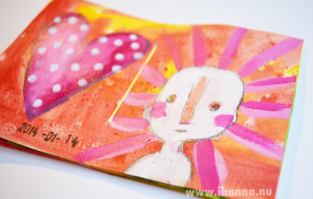 January Mini Book: Heart & Shining Ghost Man by iHanna (Copyright Hanna Andersson)