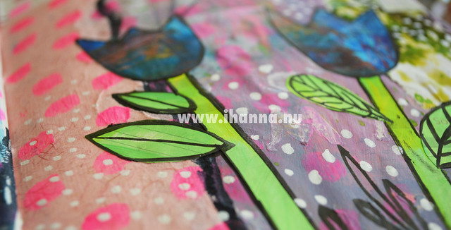 Detail: Blue tulips from the side (Copyright Hanna Andersson)