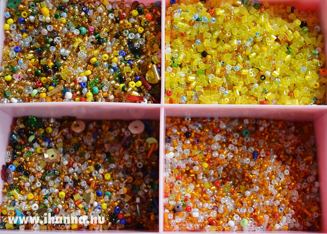 Very Tiny Treasures of seed beads sequins and glass beads (Photo copyright Hanna Andersson)
