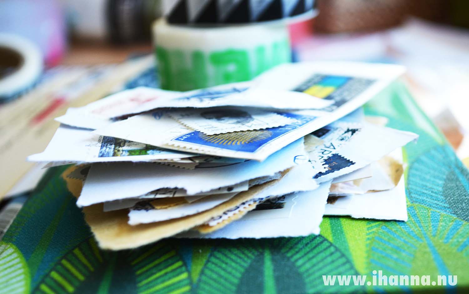 Pile of stamps out again  (Photo copyright H. Andersson)