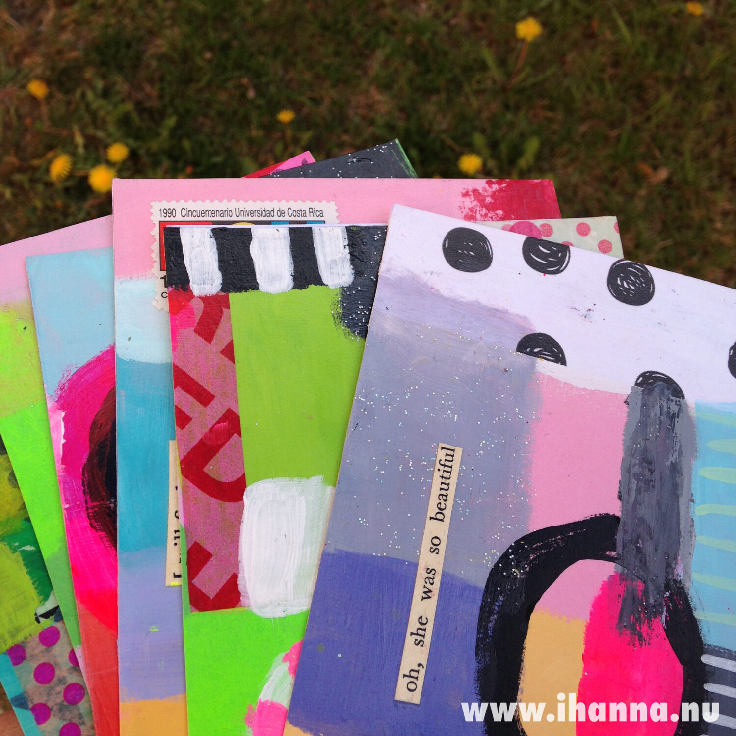 My postcards sent 2014 by Hanna Andersson (Copyright Hanna Andersson)
