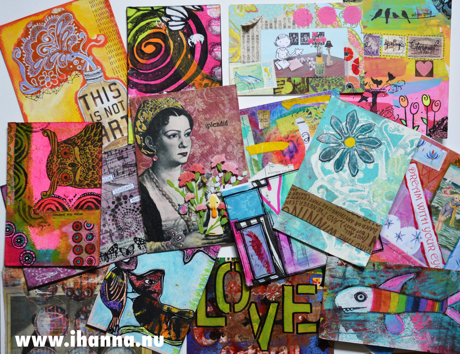 DIY Postcards received spring 2014 (Photo copyright Hanna Andersson)
