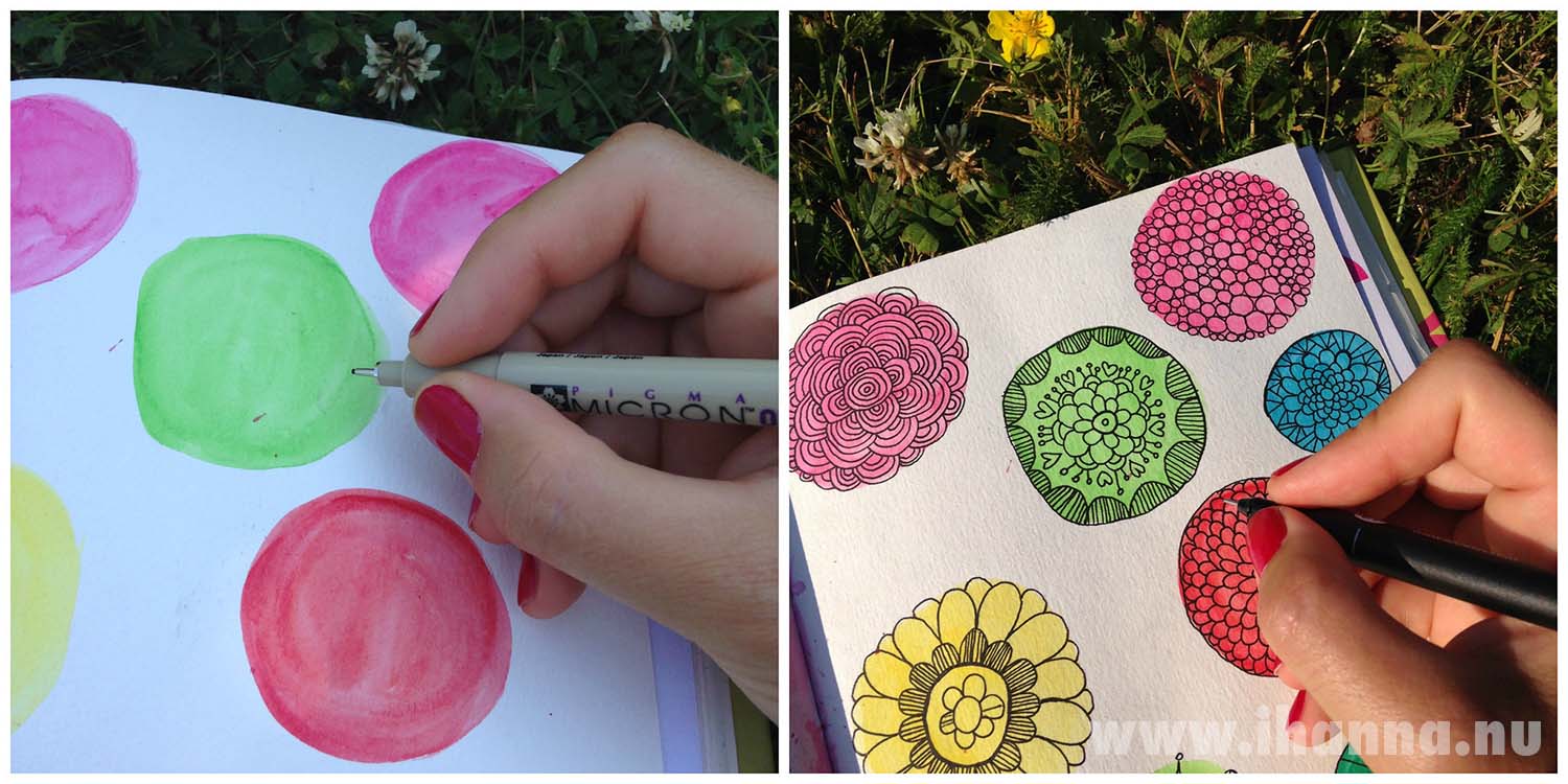 Doodling circles in the shade by iHanna (Photo copyright Hanna Andersson)
