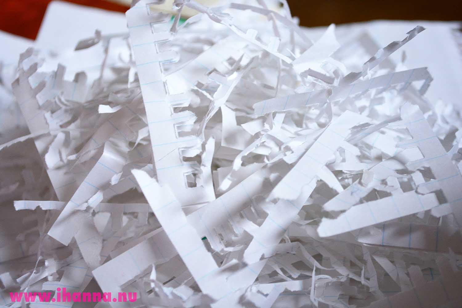 Paper trash from cleaning a paper pad by iHanna (Photo copyright Hanna Andersson)