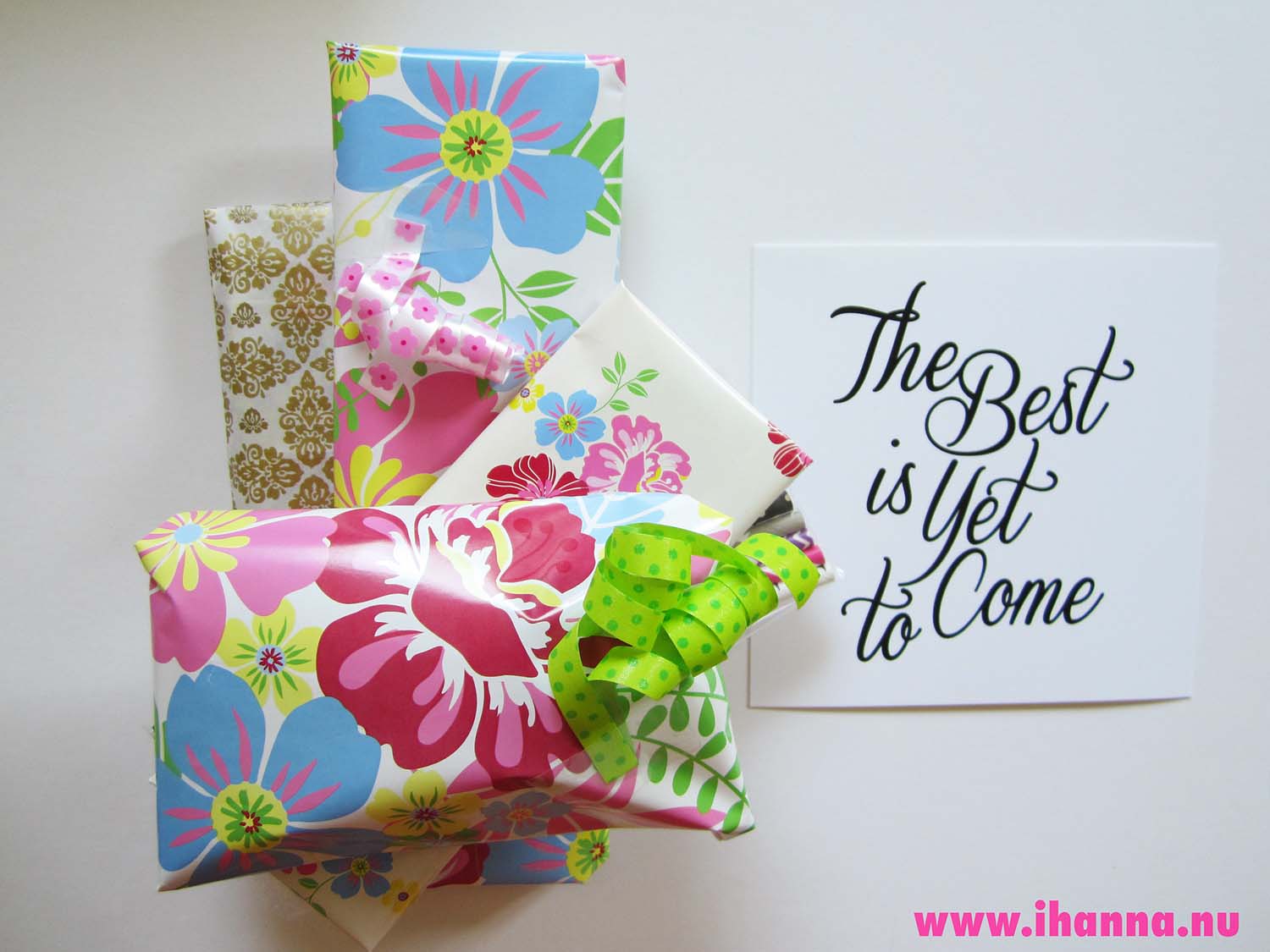 The best is yet to come... Birthday card and gifts for a friend