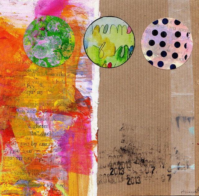 Mixed Media Collage Look ahead by me (Copyright Hanna Andersson) 2014