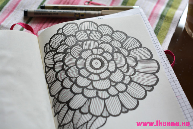 Flower Mandala Doodle: big fat flower by iHanna (Copyright Hanna Andersson)
