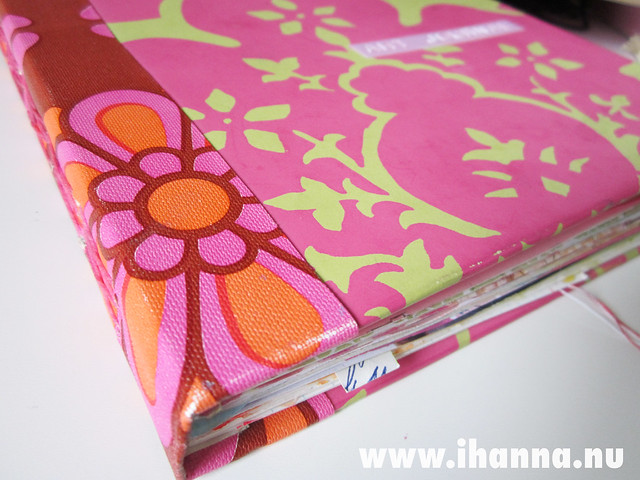 Diamond stitched handmade art journal by iHanna (Copyright Hanna Andersson])