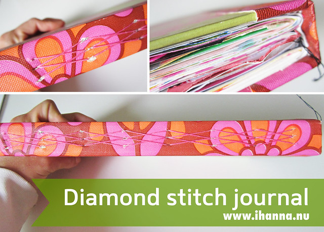 Book binding The Diamond x Stitch Art Journal by iHanna (Copyright Hanna Andersson])