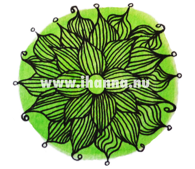 Watercolor doodle from art journaling by iHanna (Copyright Hanna Andersson)