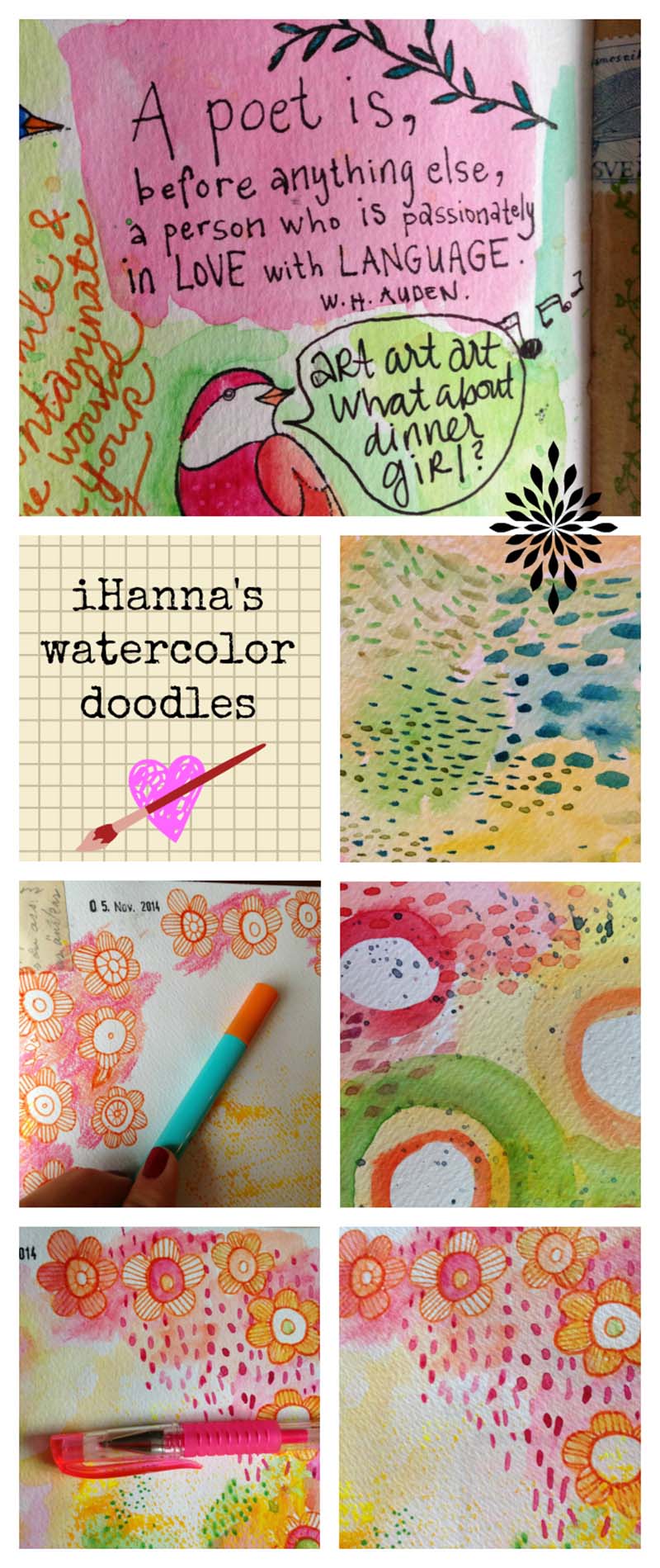 iHanna's Watercolor doodles (Copyright Hanna Andersson)