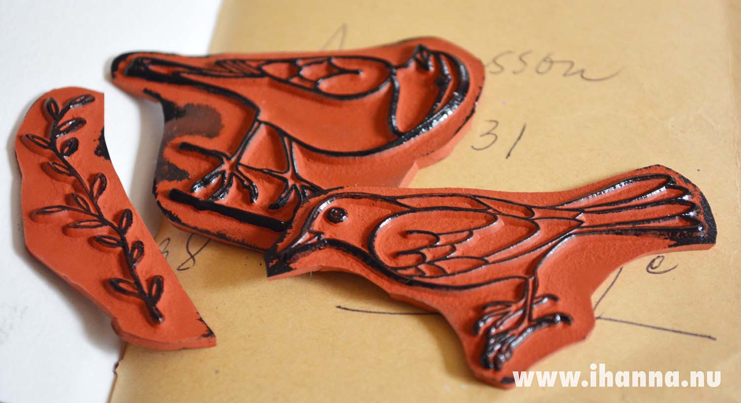 Tangled Pen Bird Stamp Set gifted to by iHanna (Copyright Hanna Andersson)
