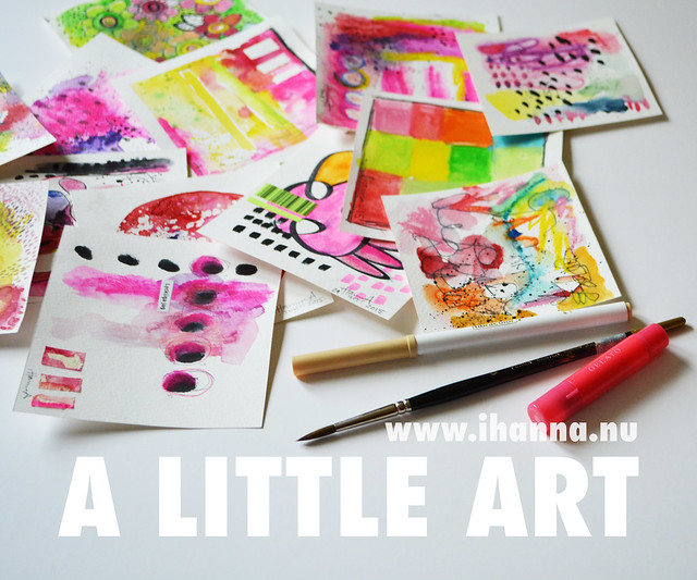 Blog post: A Little Art as a Daily Practice by iHanna as a daily art practice - september 2015 (Copyright Hanna Andersson)